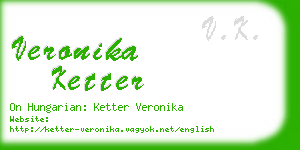 veronika ketter business card